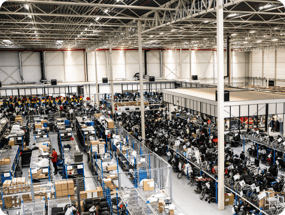 Overzicht foto van warenhuis